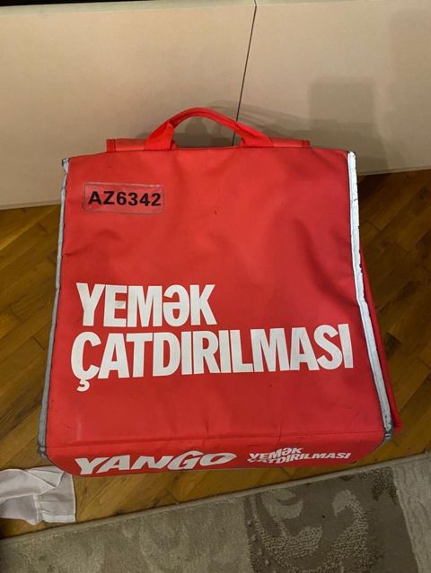Yango “Yemək Çatdırılması” termo çantası - Peşəkar qida çatdırılması — Bakı