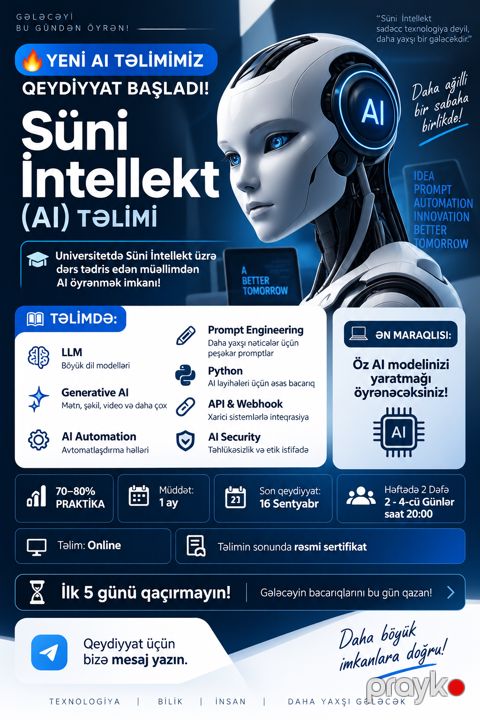Süni İntellekt (AI) Təlimi — Bakı