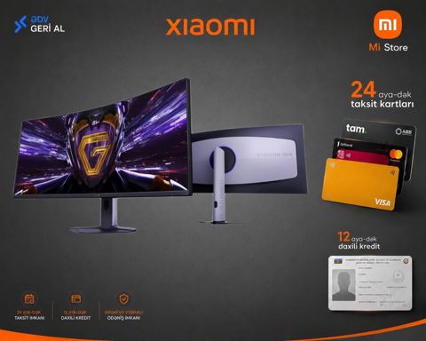 Monitor "Xiaomi Curved G34WQi 2026" — Bakı