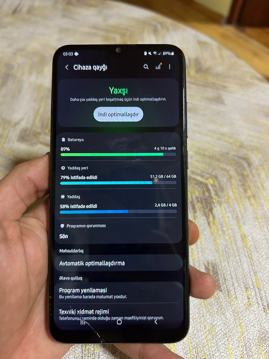 Samsung Galaxy A03 Black 64GB/4GB — Smartfonlar, Bakı (2)