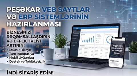 Web sayt və ERP sistemlərinin yığılması — Bakı