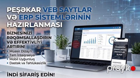 Web sayt və ERP sistemlərinin yığılması — Bakı