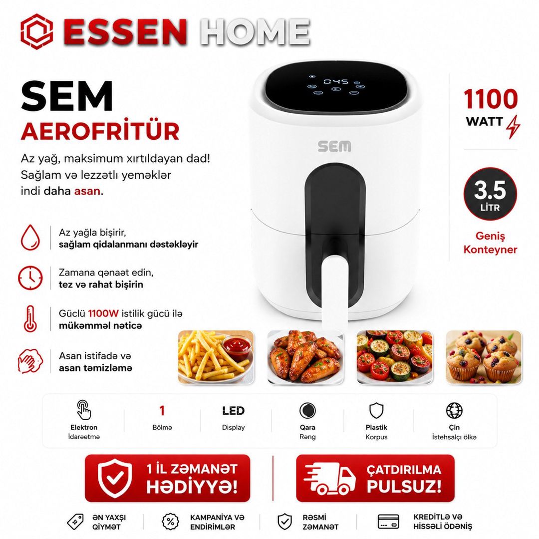 Air Frayer Sem 305/306 — Ev texnikası, Bakı (2)