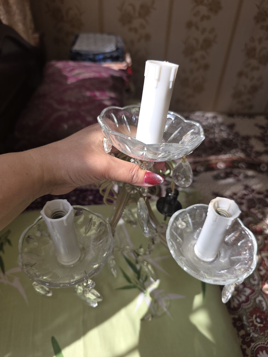Çılçıraq, 3 lampa, Şüşə — Tavan is?qlar? v? cilc?raqlar, Bakı (2)