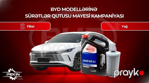 BYD modelləri üçün sürətlər qutusu yağı və filteti
