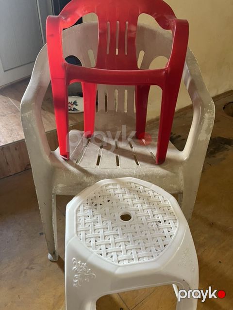 Plastik mebel dəsti - 1 ədəd iri ölçülü plastik kreslo (bej rəng — Bakı