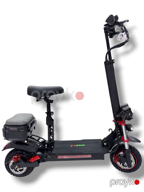 Elektrik skuter – güclü, tam işıqlanmalı, oturacaqlı model