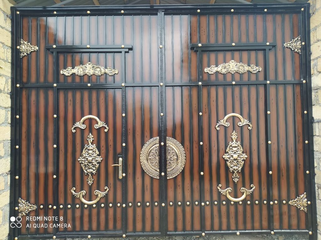 Metalkapı və darvaza istehsalı – dekorativ döymə elementli modellər — Pəncərələr, qapılar, balkonlar, Qəbələ (3)
