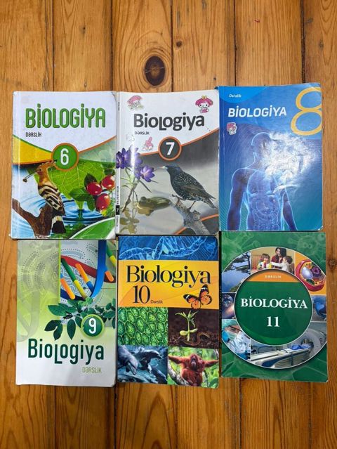 Biologiya dərslikləri toplusu 1i- 5manat - 6, 7, 8, 9, 10 və 11-ci — Bakı