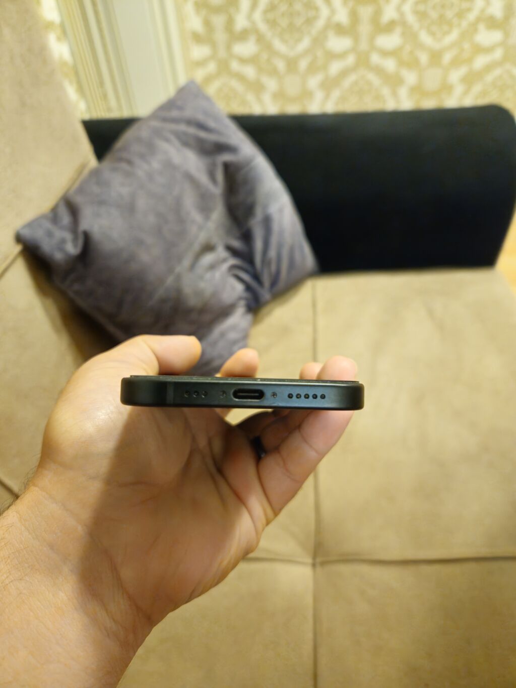 IPhone 15, 128 GB, Qara, Simsiz şarj — Apple iPhone, Bakı (3)