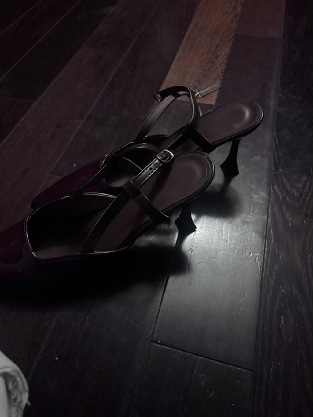 Qadın ayaqqabısı – klassik slingback model - Rəng: tünd bənövşəyi — Tufl, Bakı (2)
