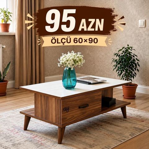 Düz masa, Açılmayan, Təkərsiz, Laminat — Bakı