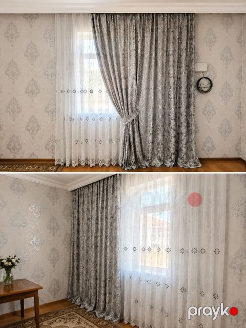 Yeni, Pərdə, rəng - Boz, Ünvandan götürmə, Ödənişli çatdırılma — Bakı