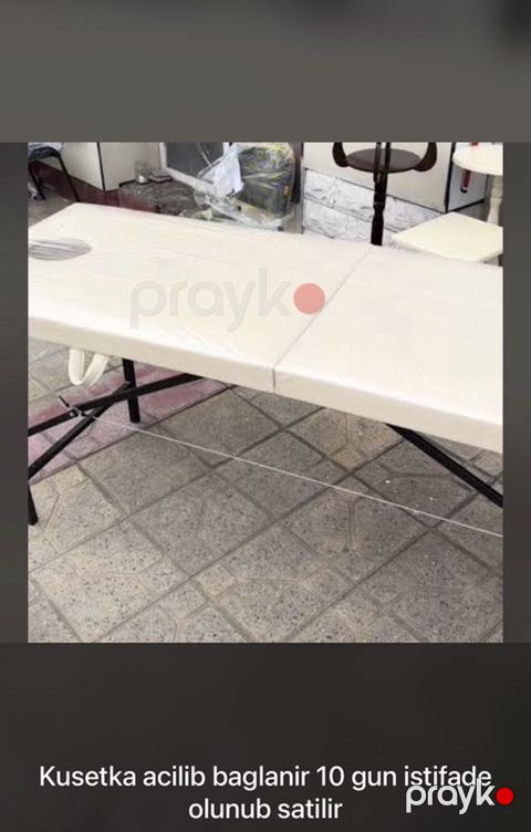 Yığıla-bilən masaj/kozmetoloji kuşetka - Portativ, qatlanan — Xırdalan