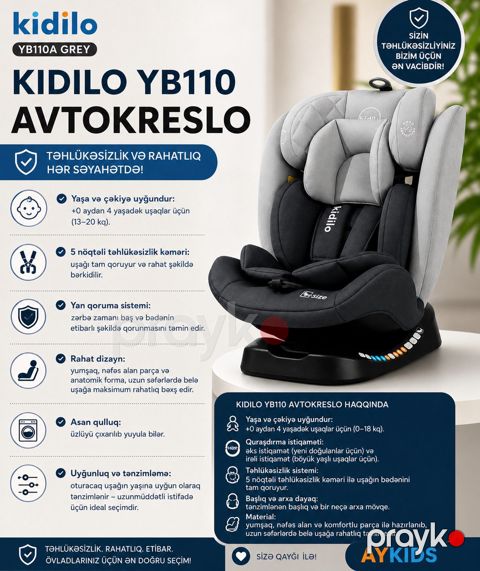 Avtokreslo Kidilo YB 110A — Bakı