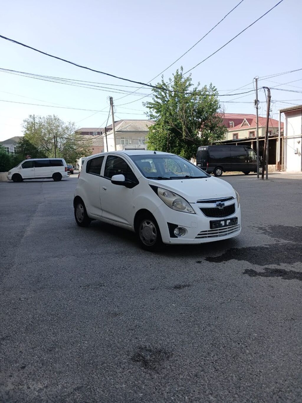 Chevrolet Spark, ağ rəng, 5 qapılı hetçbek İli 20141 mator ideL — Avtomobillər, Xırdalan (4)