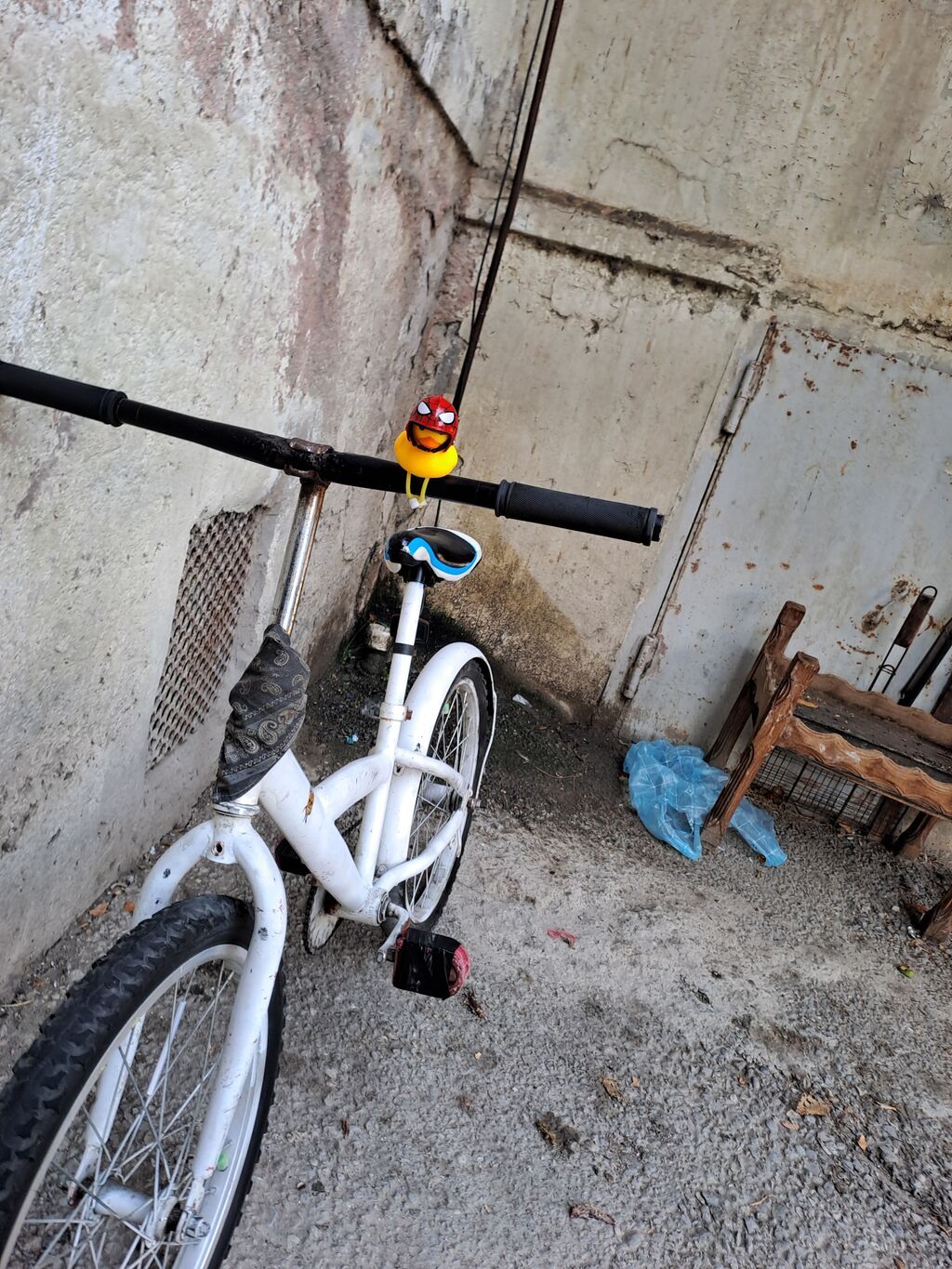 Uşaq velosipedi – 20” təkər ölçüsü, tək sürət - Rəng: ağ - Çərçivə — Uşaq velosipedləri, Bakı (5)
