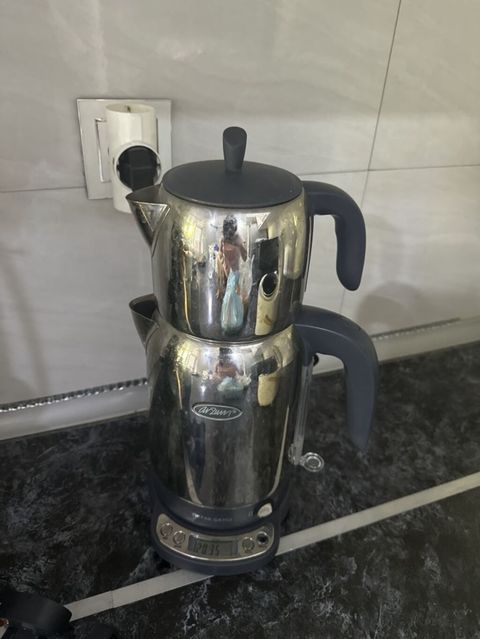 Elektrik çaydan–çaynik dəsti (samovar tipli) - Marka: Alpina (görünən — Mingəçevir