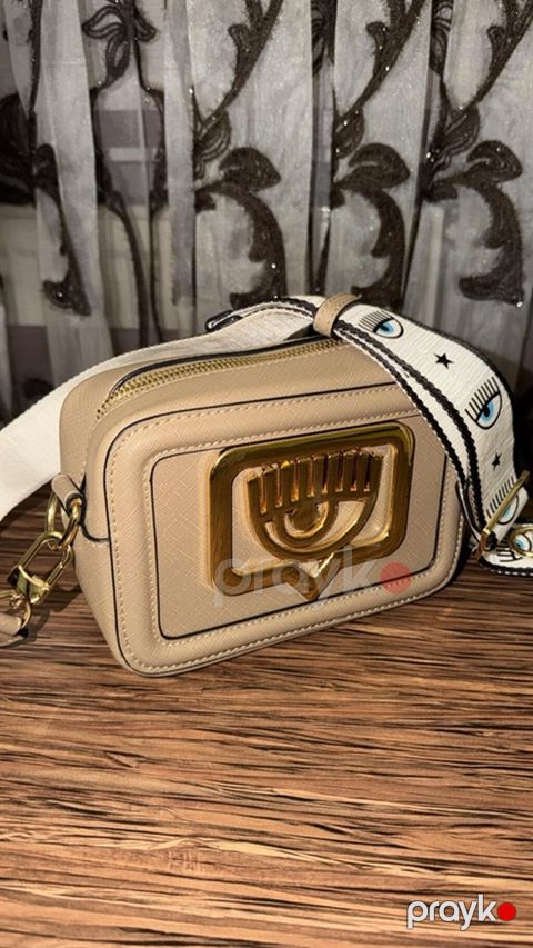 Bej rəngli çiyin/çapraz çanta Chıara Ferragnı - Material: teksturalı — Bakı