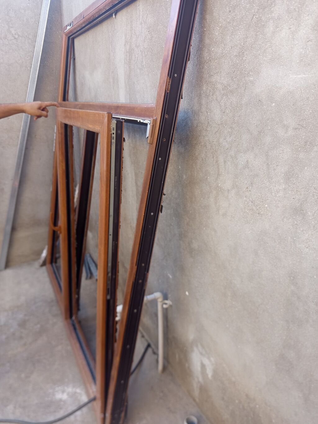 Yeni İkiqat şüşə paketi Plastik pəncərə, Еni: 200 sm, Uzunluğu: 173 sm — Pəncərələr, qapılar, balkonlar, Masazır (3)