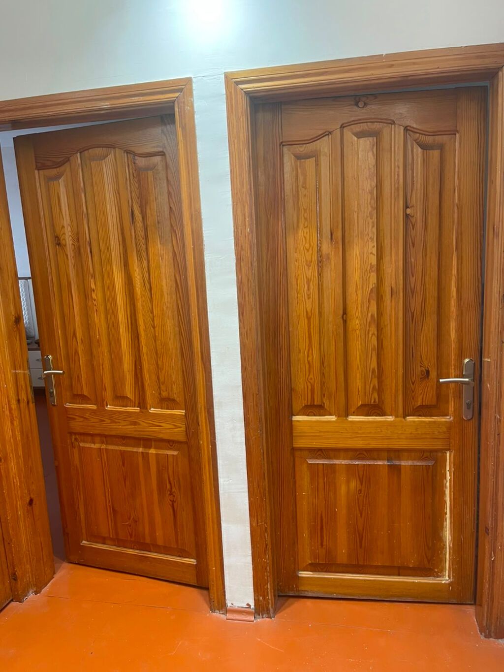 Taxta otaq qapıları dəsti – 3 ədəd - Material: təbii ağac (şam — Pəncərələr, qapılar, balkonlar, Bakı (5)