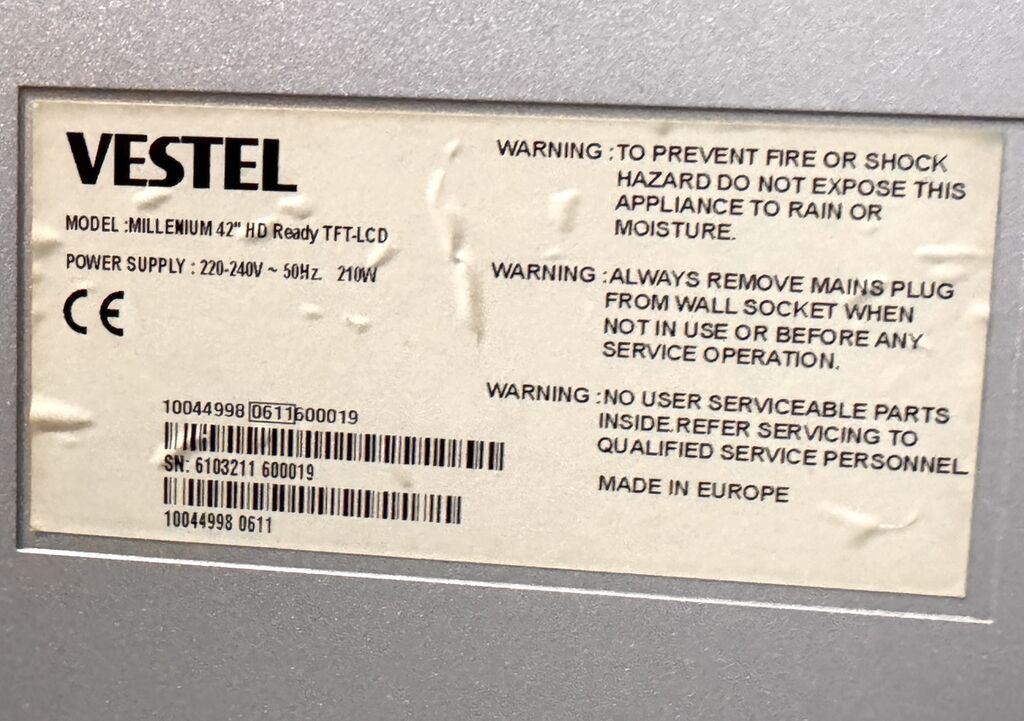 Vestel Millenium 42" HD Ready Tft-lcd televizor. Əsas xüsusiyyətlər — Televizorlar, Bakı (4)