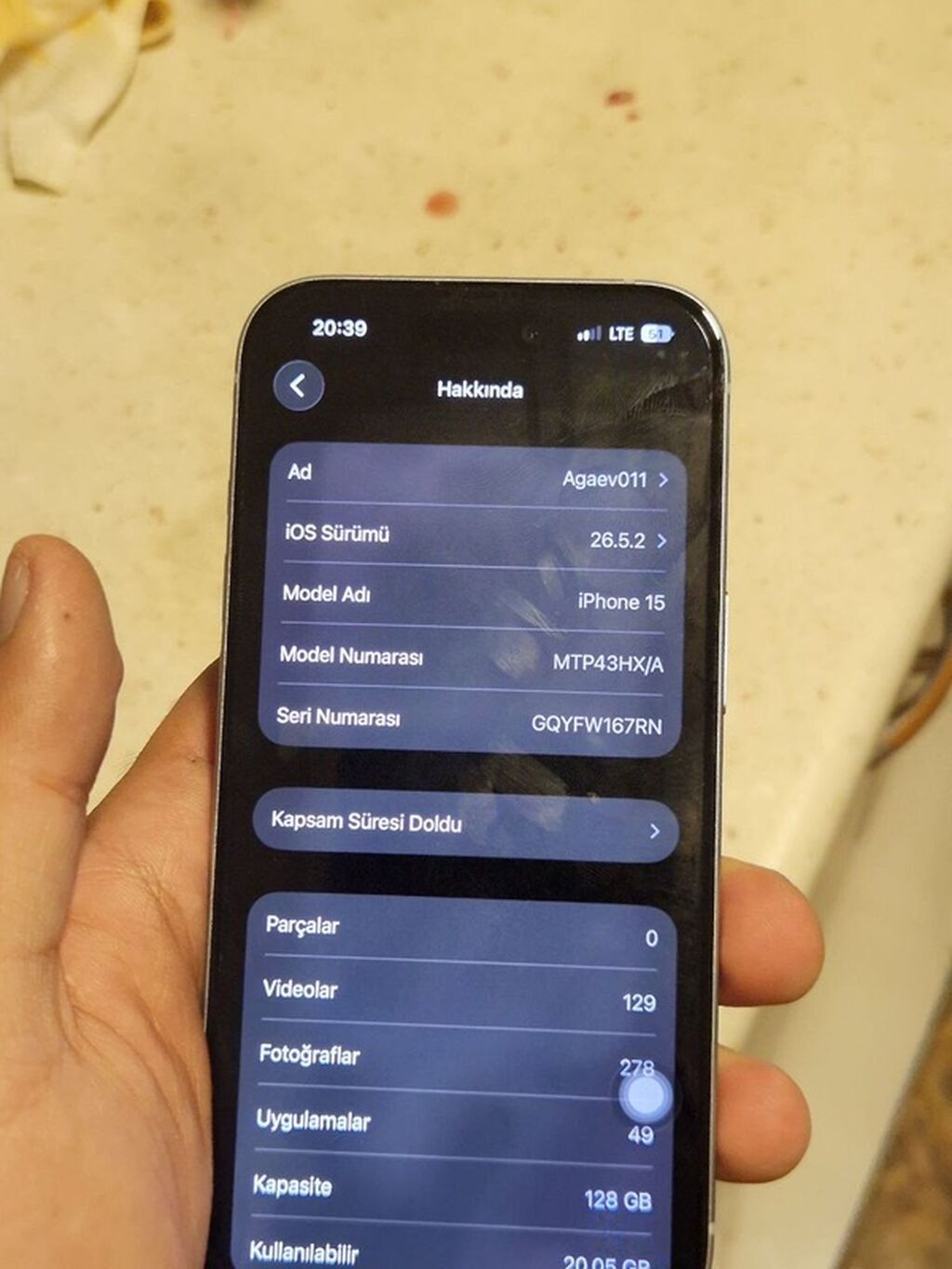 IPhone 15, 128 GB, Blue Titanium, Face ID — Apple iPhone, Bakı (8)