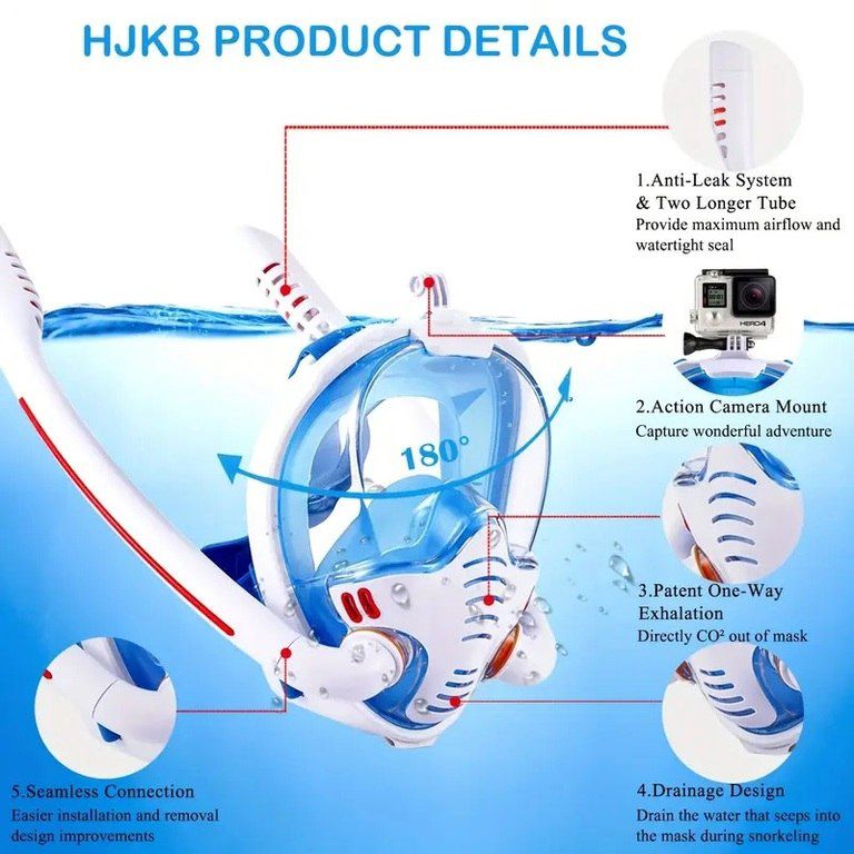 Dalğıc üçün snorkel maskası — İdman, hobi, istirahət, Bakı (12)