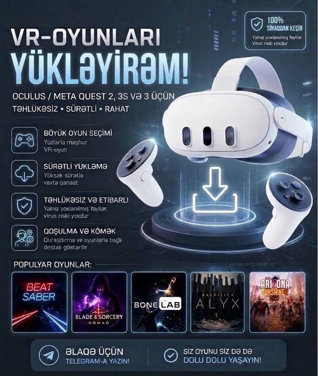 Meta Quest / Oculus üçün VR Oyunların Yazılması — Oyunlar, konsollər və proqramlar, Bakı