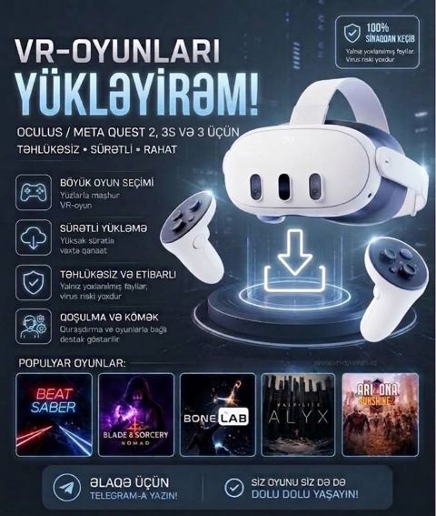 Meta Quest / Oculus üçün VR Oyunların Yazılması — Bakı