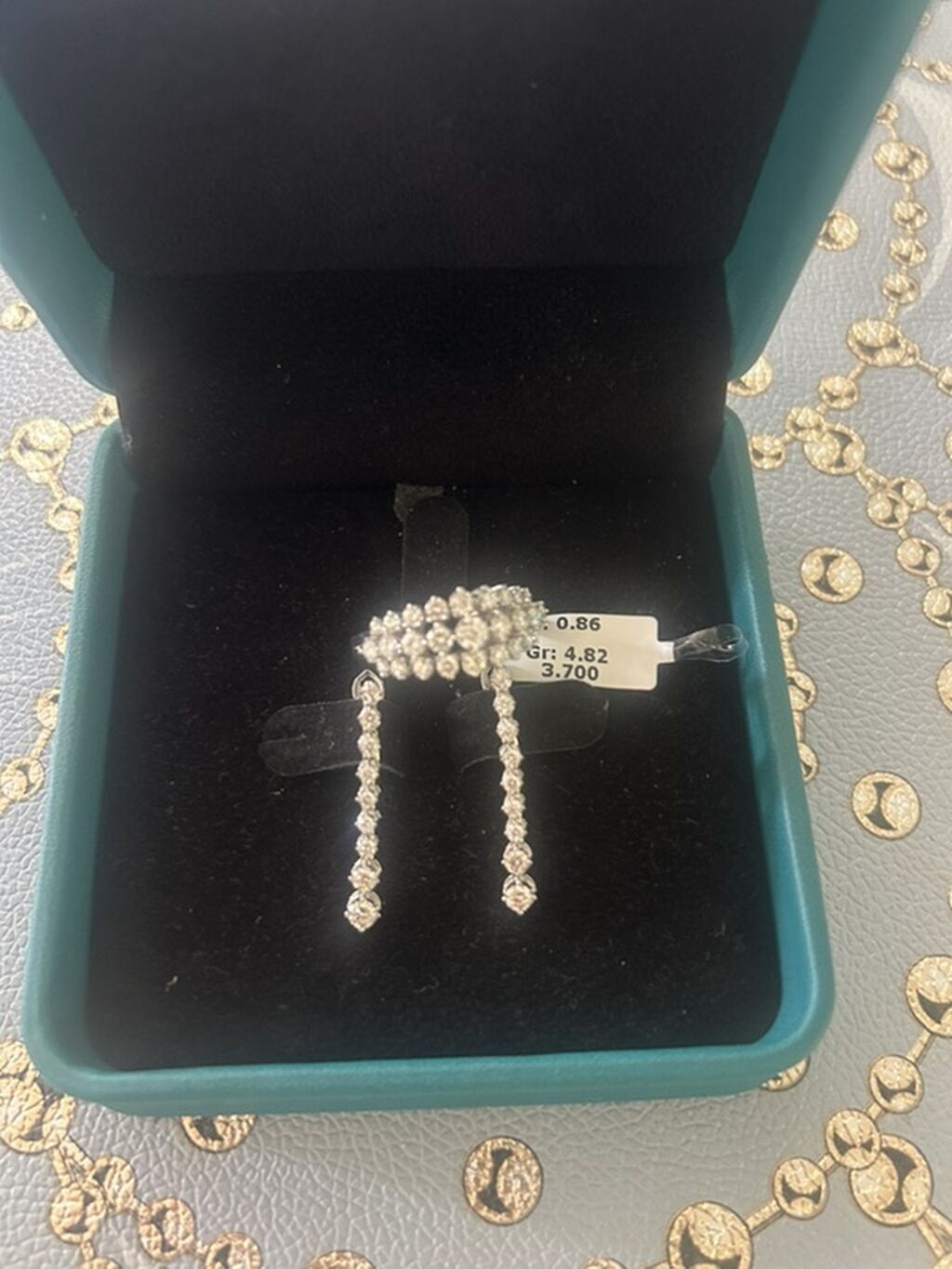 Üzük, Ağ qızıl, 750 Əyar, Brilyant, 0.51-1.00 Karat — Üzüklər, Ağdaş (3)