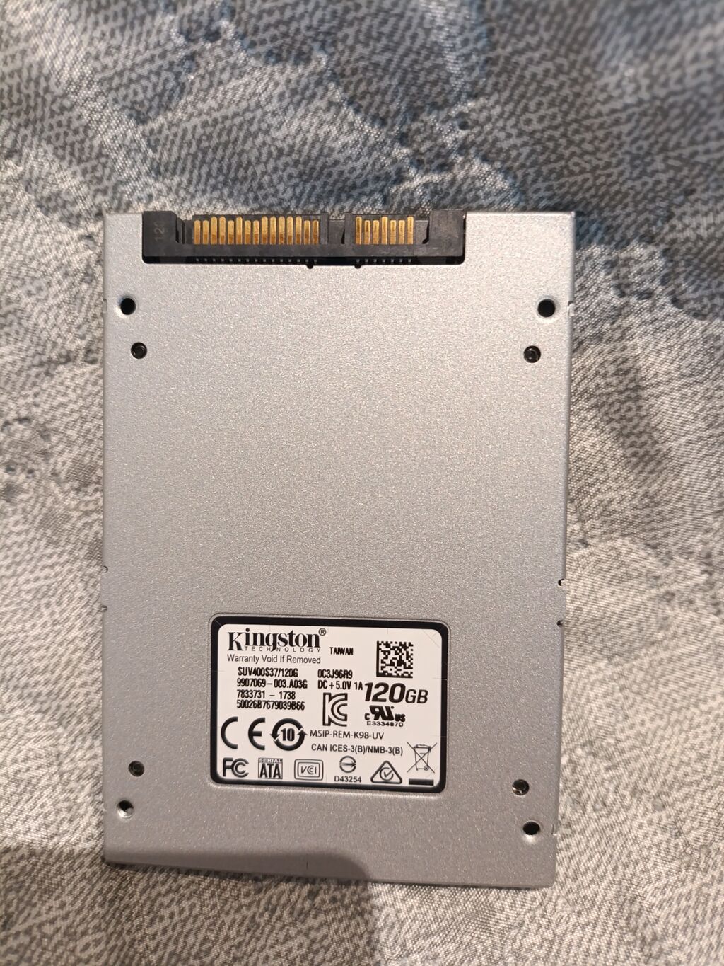 Kingston 120GB SSD – 2.5" Sata III - Model: Kingston SSD (etiketdə — Sabit diskləri, Bakı (2)