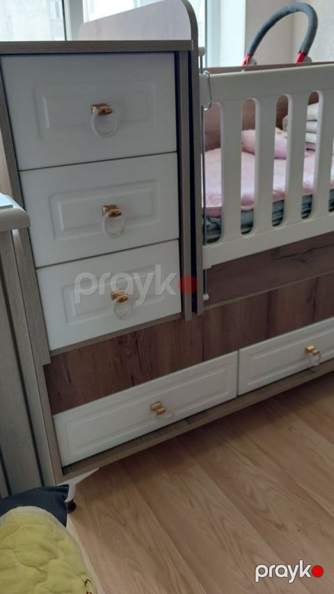 Uşaq beşiyi – kombinə edilmiş modellə - Material: Mdf/ldsp — Bakı