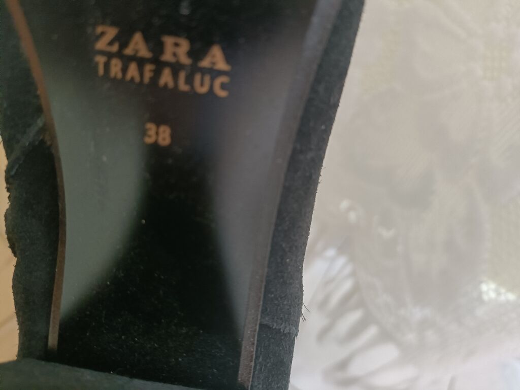 Uzunboğaz, Zara, Ölçü: 38, rəng - Qara, İşlənmiş — Çəkmə, Bakı (3)