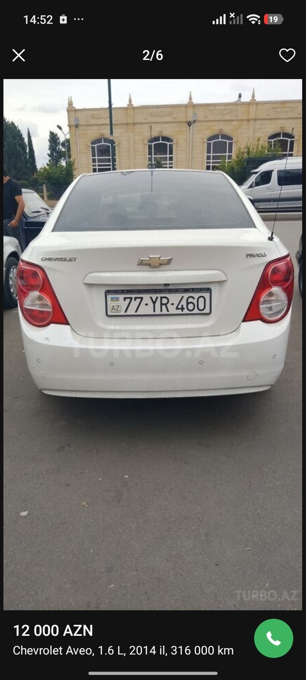 Chevrolet Aveo: 1.6 l 2014 il 316000 km Sedan — Avtomobillər, Tovuz (2)
