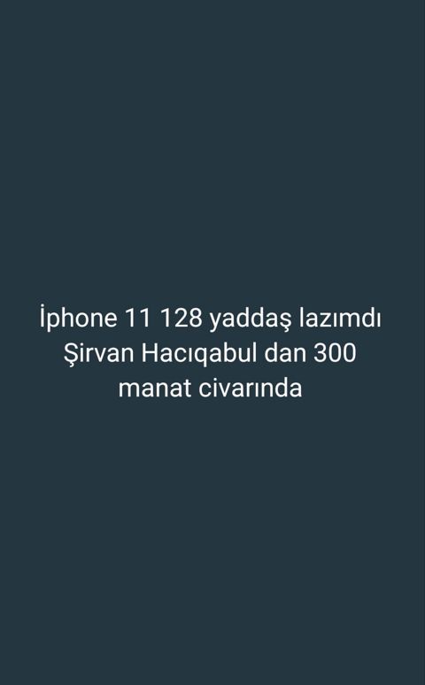 IPhone 11, 128 GB, Ağ, Face ID — Şirvan