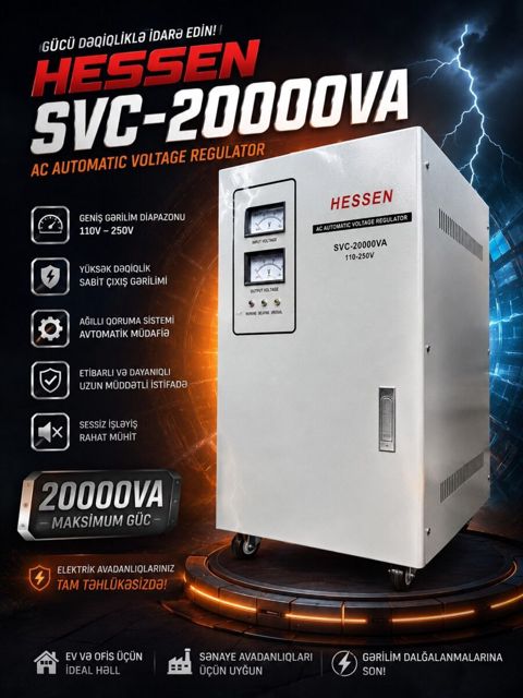 Hessen SVC-20000VA tənzimləyici