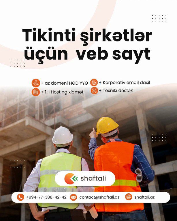 Tikinti şirkətləri üçün web sayt hazırlanması — Reklama, IT, marketing, Bakı (2)