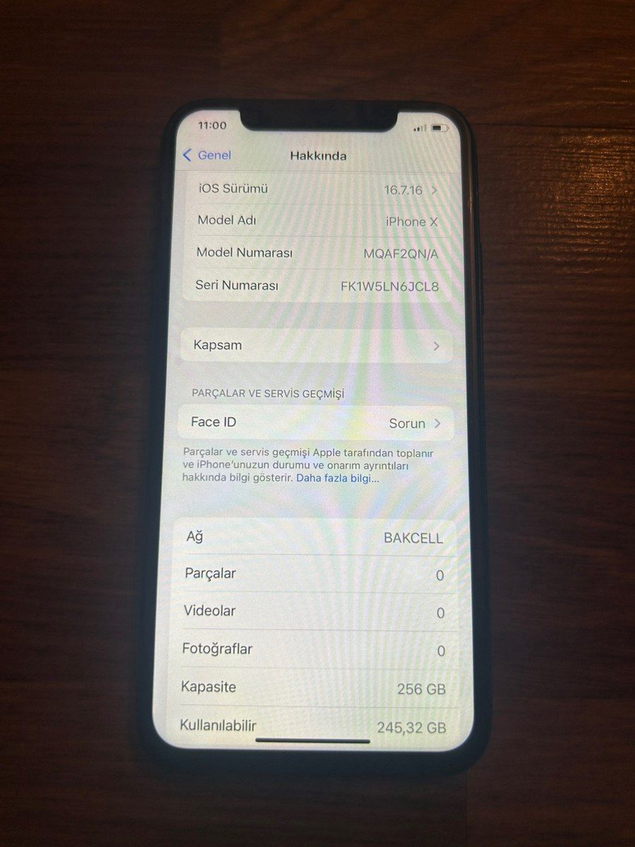 Apple iPhone X Space Gray 256GB/3GB — Smartfonlar, Bakı (5)