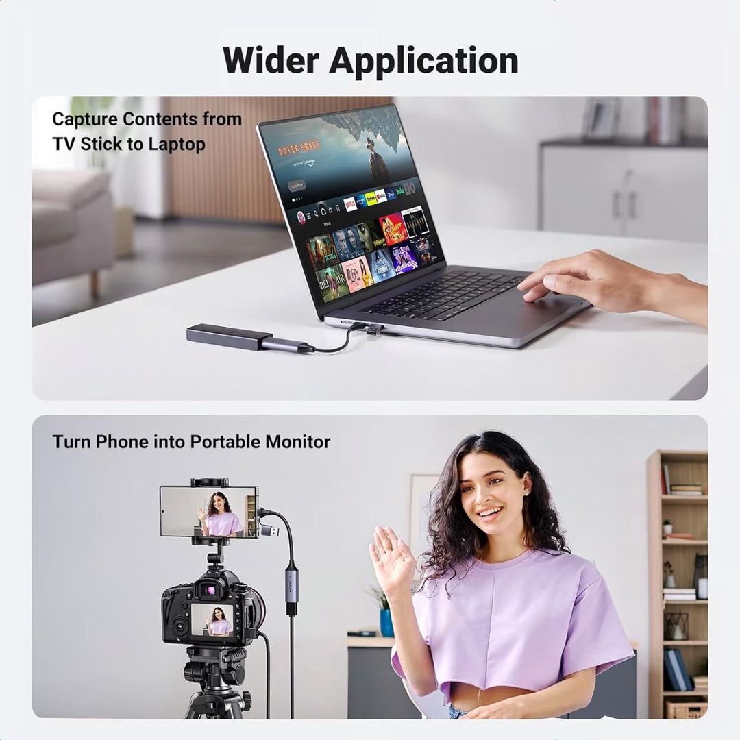 Görüntü çevirici Ugreen Capture Card USB HUB HD — Periferik cihazlar, Bakı (2)