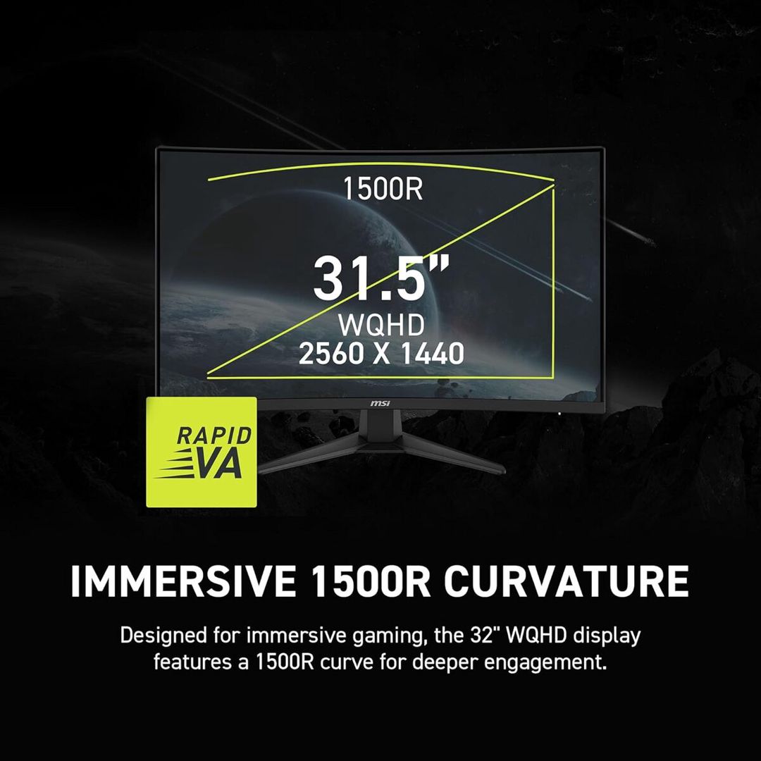Monitor msı mag 321CQF E18 2K 180HZ — Kompüterlər və noutbuklar, Bakı (7)