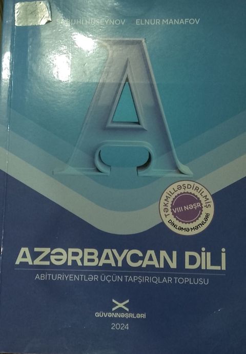 Məhsul: “Azərbaycan Dili – Abituriyentlər üçün tapşırıqlar toplusu” — Bakı