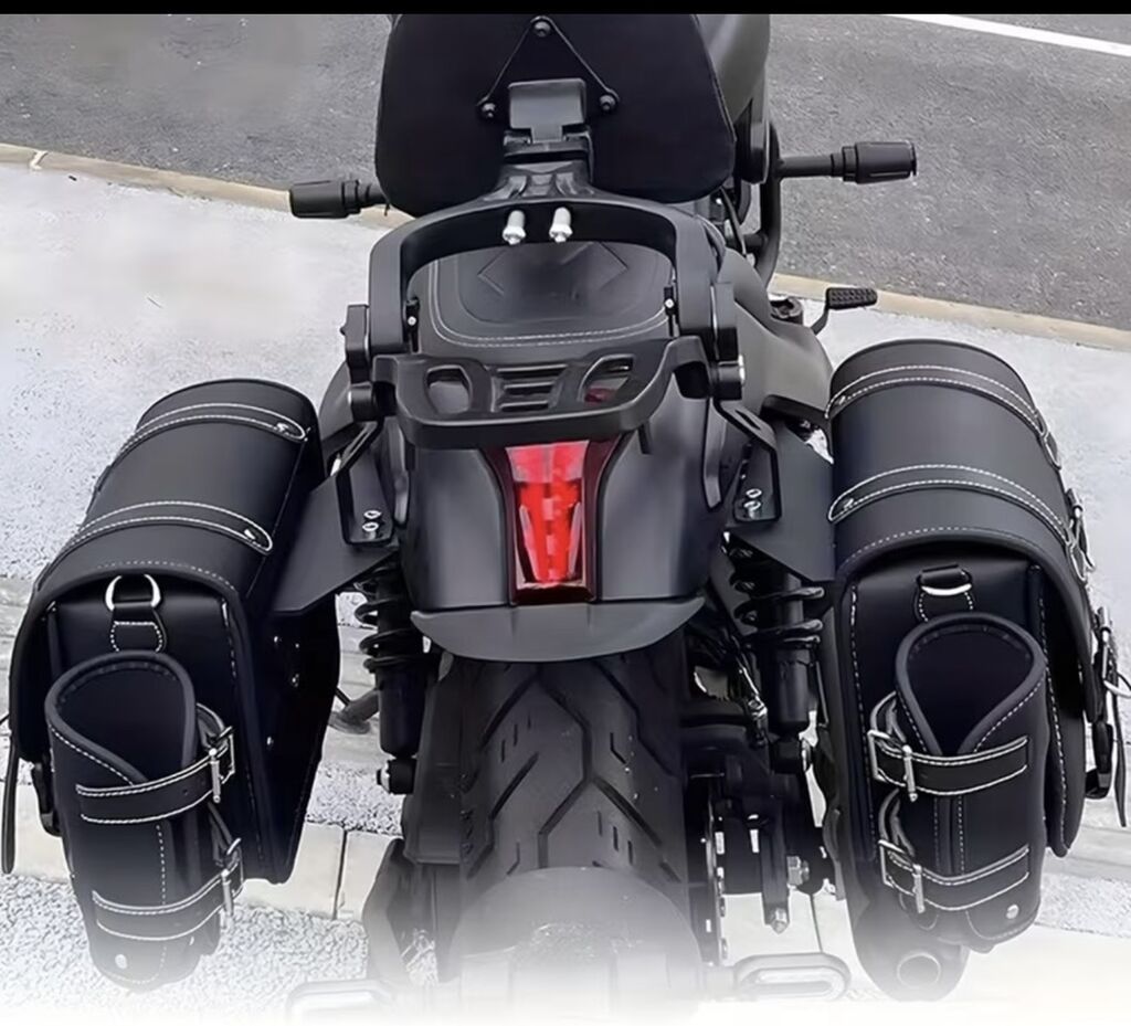 Motosiklet üçün ikitərəfli yan çanta dəsti - Material — Motosiklet geyimi, Digah (3)