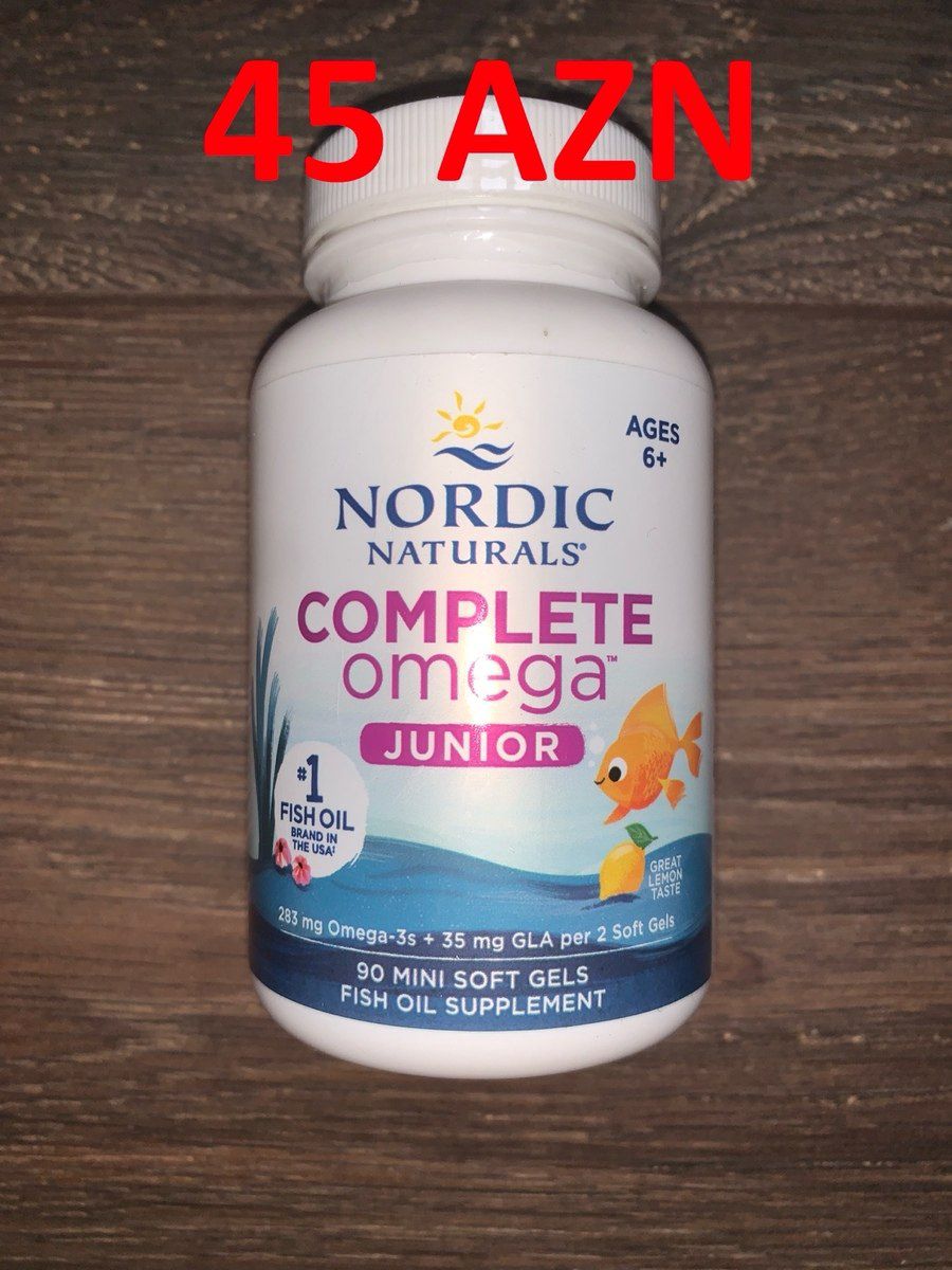 Nordic Naturals uşaqlar üçün Omega Balıq yağı — Gözəllik və səhiyyə, Bakı (4)