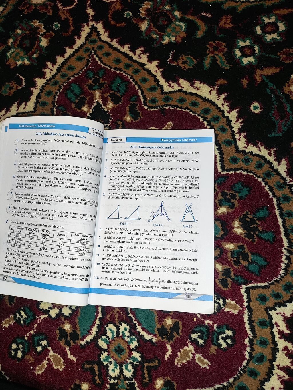 Riyaziyyatdan Çalışmalar – 7-ci sinif üçün vəsait Müəlliflər: M.B — Kitablar, Masazır (2)