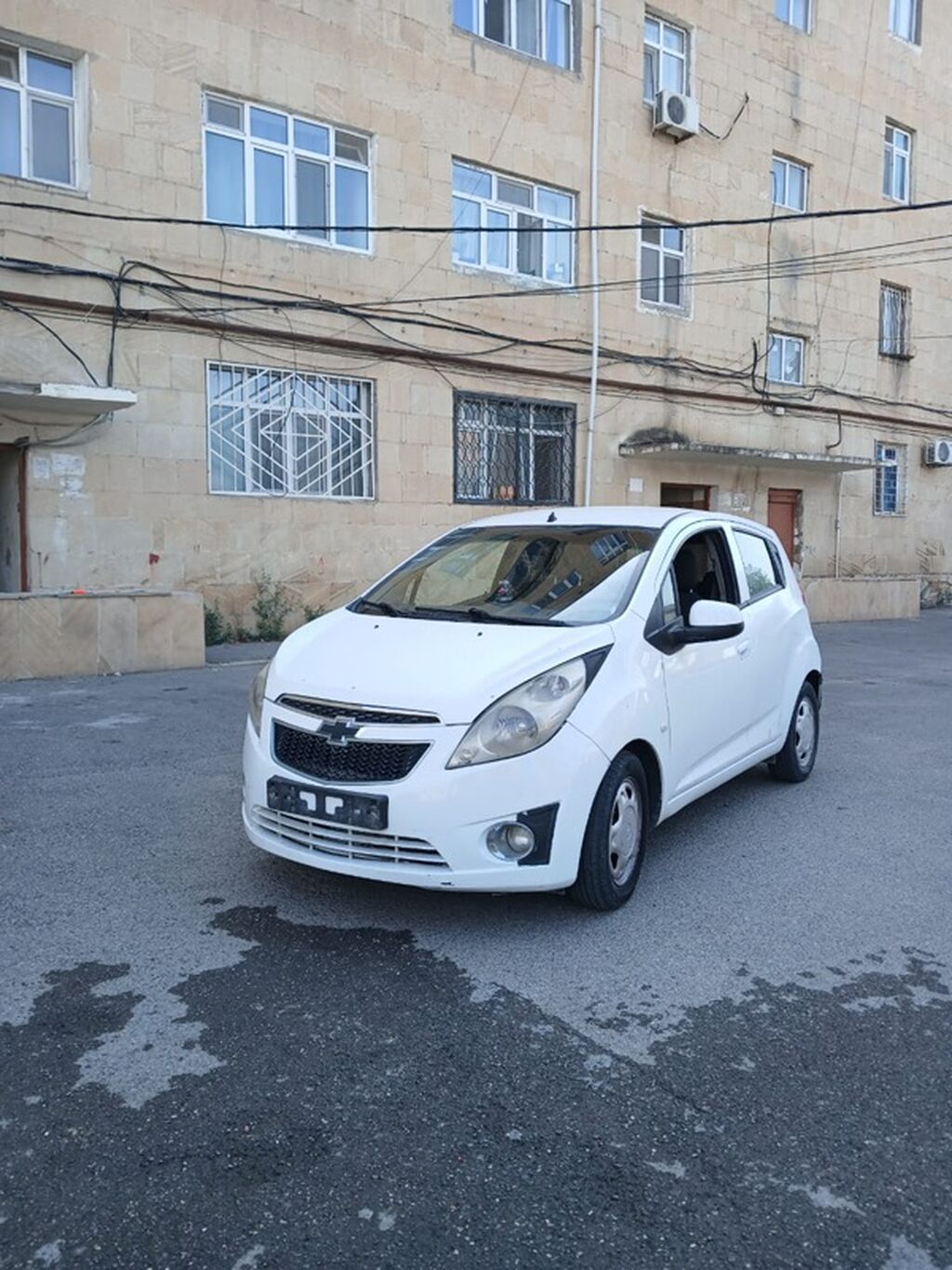 Chevrolet Spark, ağ rəng, 5 qapılı hetçbek İli 20141 mator ideL — Avtomobillər, Xırdalan (3)
