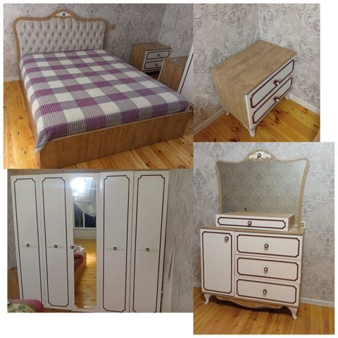 Endirim Yatağ dəsti satılır 450₼. Yaxşı vəziyyətdədi. Ünvan — Bakı