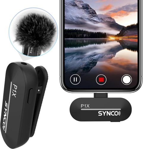 “Synco P1X T” telefon üçün simsiz yaxa mikrofonu (Type-C, 1 nəfərlik) — Bakı