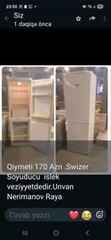 Swizer soyuducu - İki kamerali: yuxarıda soyuducu bölmə, aşağıda — Soyuducular