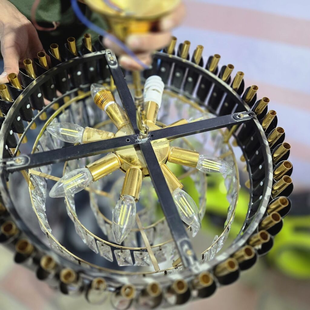 Çılçıraq, 8 lampa, Metal — Tavan is?qlar? v? cilc?raqlar, Xırdalan (2)